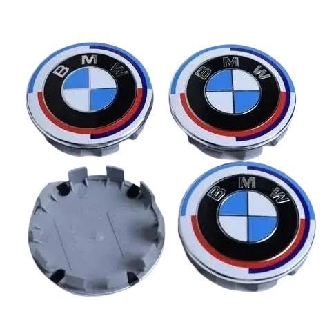 Ковпачки в диски BMW M &laquo;50 year Anniversary&raquo;, заглушки в колеса (68 мм) 1958 фото