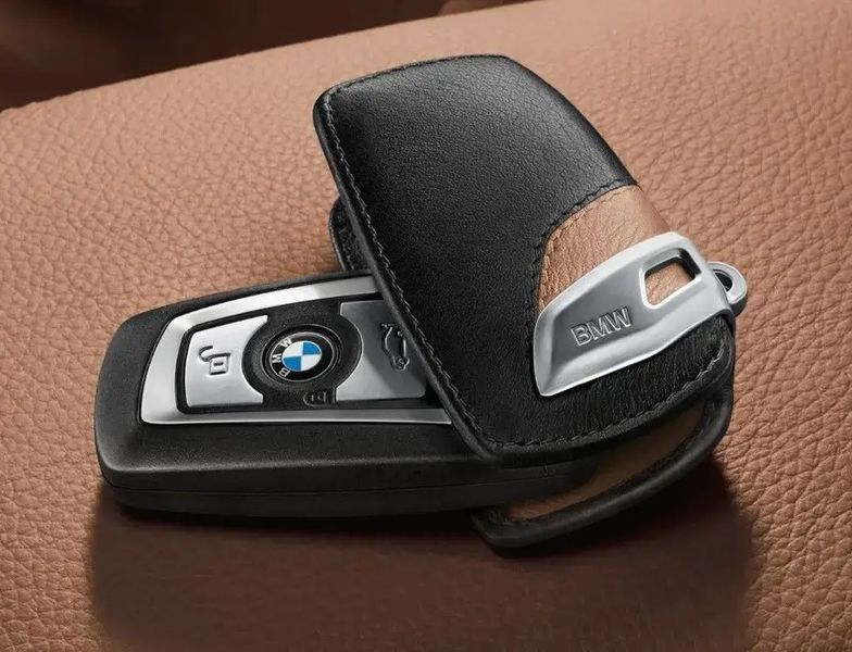 Кожаный чехол для ключей BMW X5 X6 F15 F16 F30 F10 F20 3 Серия 5 Серия Красный 1091 фото