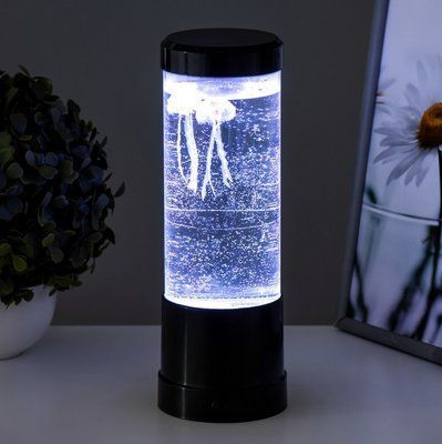 Лампа антистрес нічник з медузами у воді Різнобарвне світіння Jellyfish Multicolor LED Lamp 1702 фото