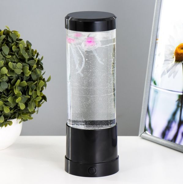 Лампа антистресс ночник с медузами в воде Разноцветное свечение Jellyfish Multicolor LED Lamp 1702 фото