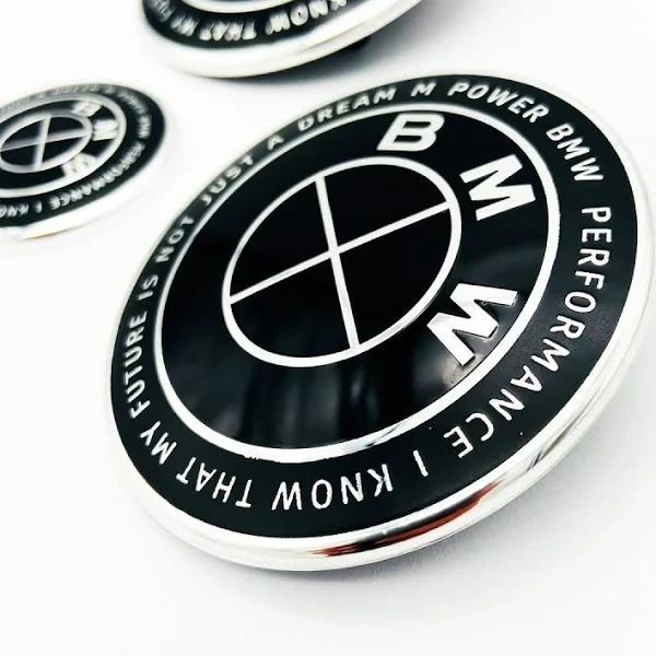 Значок на капот, емблема BMW 82 мм &laquo;50th Anniversary&raquo; Motorsport (Black) 1960 фото
