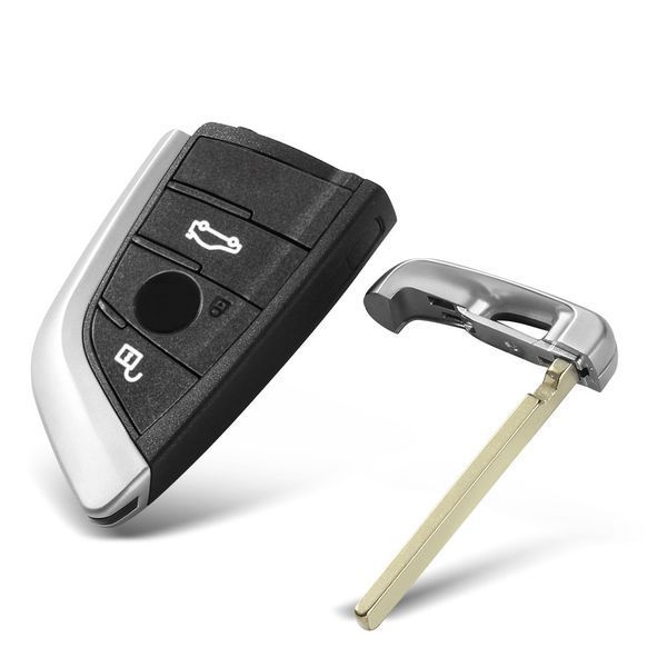 Корпус ключа BMW БМВ Парус 3 Кнопки Для всех F-серии и G-серии Триколор БМВ 1426 фото