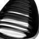 Решетки радиатора ноздри BMW E92 E93 2006-2009 M3 Двойные ребра черные матовые 1200 фото 5