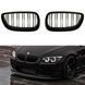 Решетки радиатора ноздри BMW E92 E93 2006-2009 M3 Двойные ребра черные матовые 1200 фото 1