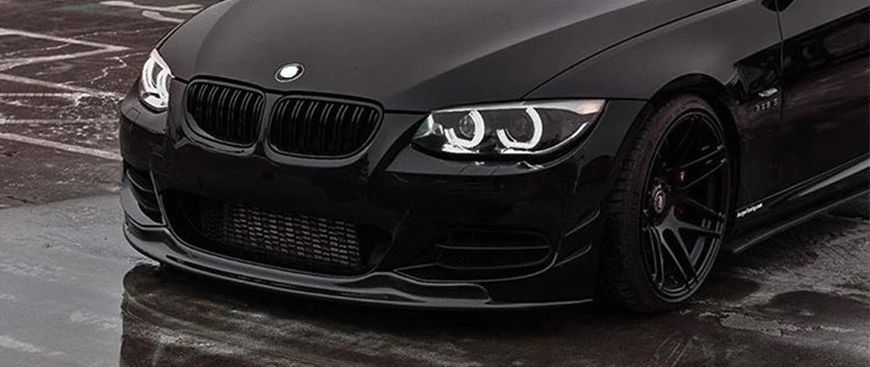 Решетки радиатора ноздри BMW E92 E93 2006-2009 M3 Двойные ребра черные матовые 1200 фото