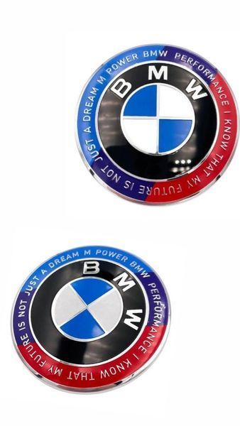 Комплект значків на капот і багажник, E-series, (82 мм), емблема BMW M &laquo;50th Anniversary&raquo; 1962 фото