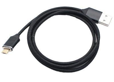 Магнітний кабель - Micro USB для заряджання і передачі даних 1 Метр чорний black 1704914923 фото