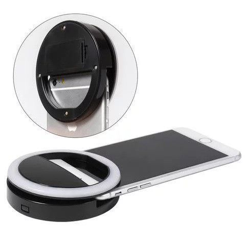Селфи кільце Selfie Ring Light на батарейках чорний 847184483 фото