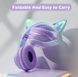 Безпроводные игровые наушники с ушками с подсветкой RGB CATEAR JST-BT035C Bluetooth Бирюзово-фиолетовый 1707 фото 5