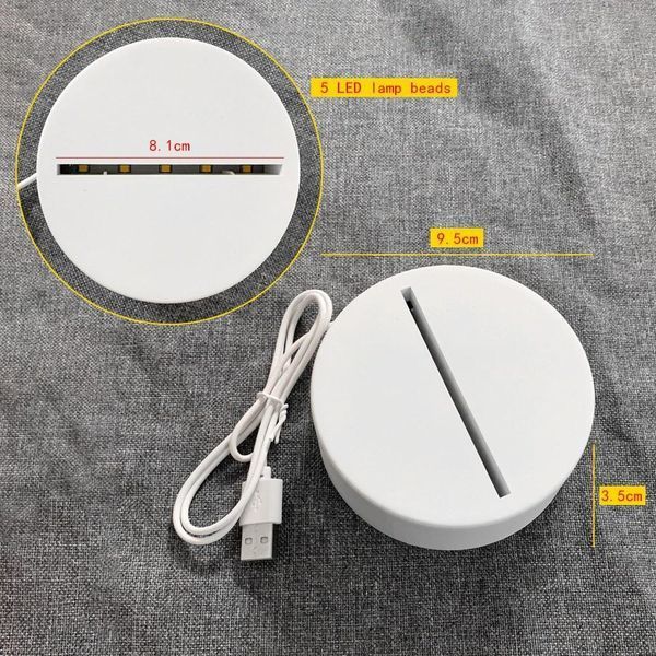 Нічник планер Led з Usb для побажань з ручкою 2в1 18х13.8 см Білий 1490 фото