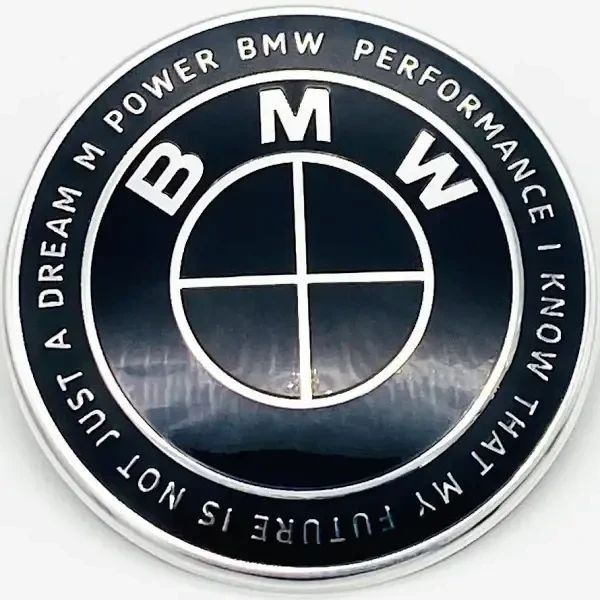 Эмблема на багажник BMW M Performance 74 мм "50th Anniversary" Motorsport, Black. 1964 фото