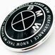 Эмблема на багажник BMW M Performance 74 мм "50th Anniversary" Motorsport, Black. 1964 фото 1