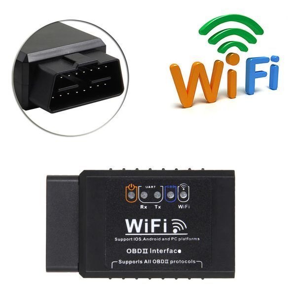 Діагностичний адаптер сканер OBD ELM327 Wifi IOS Android 1.5 v OBDII PIC pic18f25k80 241 фото