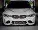 Декоративні вставки в решітку радіатора BMW F30 F32 3 4 Серії БМВ Жовтий 1532 фото 2