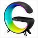 Настольная смарт лампа-ночник G-Smart RGB 15W Light Sound Machine с беспроводной зарядкой и Bluetooth-колонка 1505 фото 1