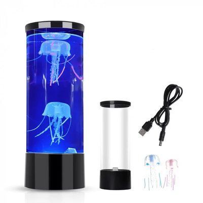 Лампа нічник зі світлодіодними медузами LED Jellyfish Mood Lamp 1956138479 фото