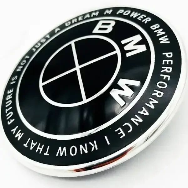 Комплект емблем на капот і багажник BMW M Performance 82 мм / 74 мм, &laquo;50th Anniversary&raquo; Motorsport (Black) 1966 фото