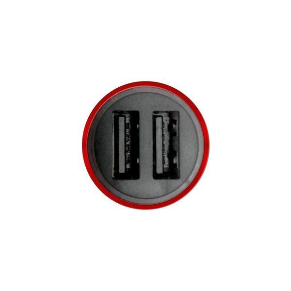 Автомобильное зарядное устройство в прикуриватель BMW 2 USB Красный 52 фото