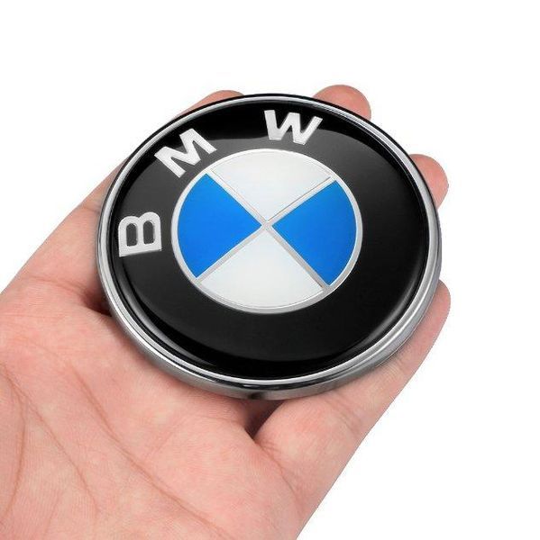 Значок на капот для BMW 3 4 5 6 X5 серії 82 мм значок бмв E39 E53 E60 E46 E36 E34 E90 E65 E66 E70 51148132375 306 фото