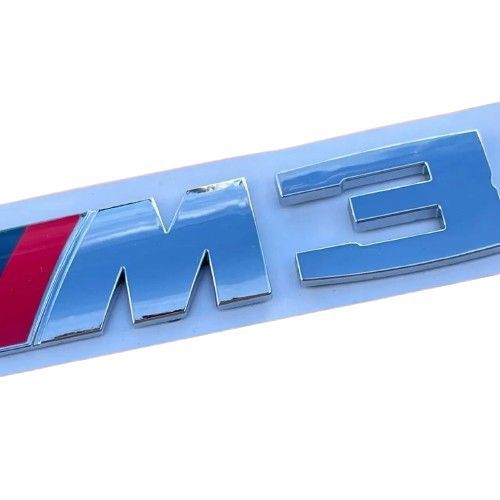 Шильдик логотип BMW M3: Хромований, Емблема для багажника БМВ. 1979 фото