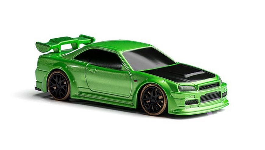 Мини дрифт машинка на радиоуправлении Turbo Racing 1/76 drift car + 2 корпуса и подсветка 1719 фото