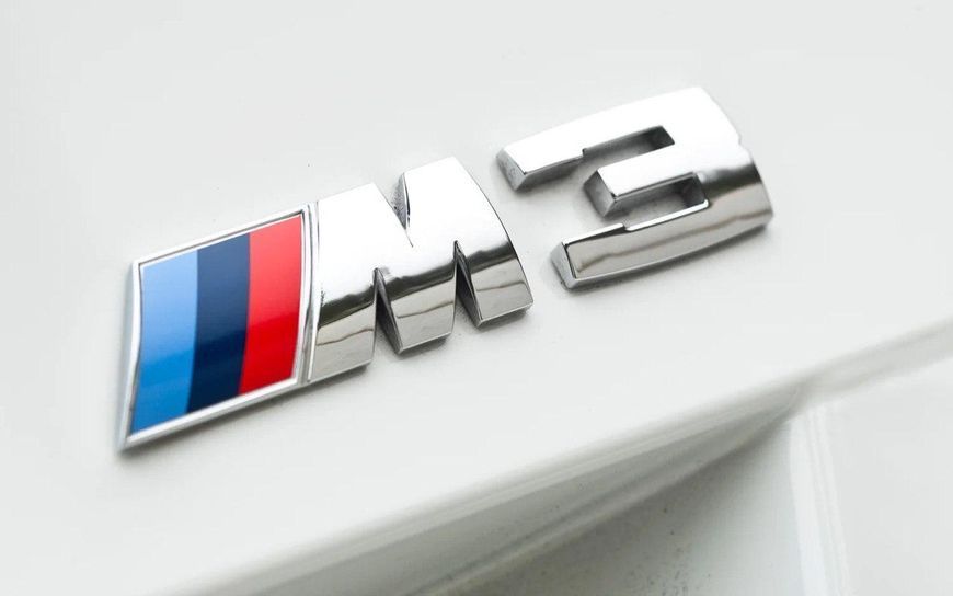 Шильдик логотип BMW M3: Хромований, Емблема для багажника БМВ. 1979 фото