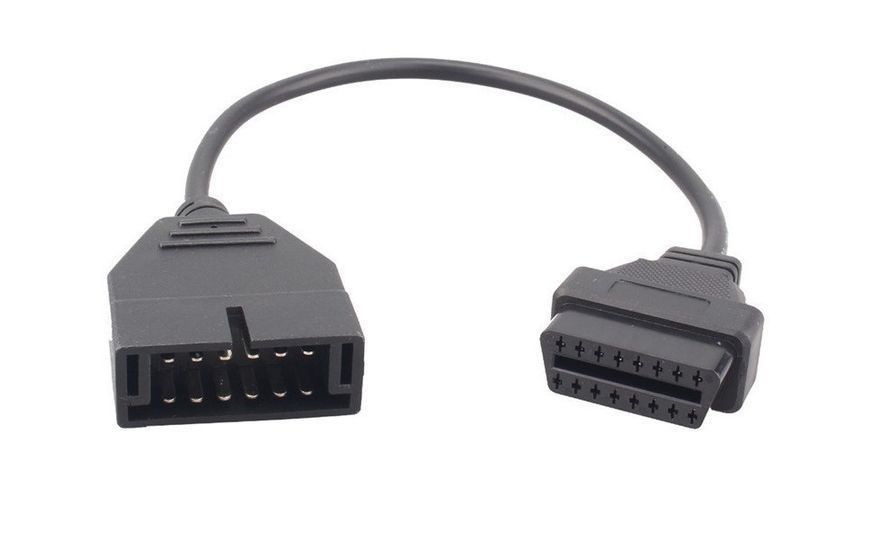 Перехідник GM12 12pin OBD1 на OBD2 16pin ВАЗ Daewoo ELM327 v1.5 Lanos 612 фото