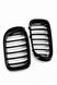 Решетки Радиатора Ноздри однореберные BMW X3 F25 / X4 F26 (2014-2017) Рестайлинг Черный глянец 1622 фото 3