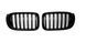 Решетки Радиатора Ноздри однореберные BMW X3 F25 / X4 F26 (2014-2017) Рестайлинг Черный глянец 1622 фото 1
