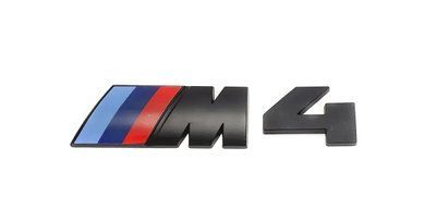 Шильдик логотип емблема BMW M4, ексклюзивний аксесуар для тюнінгу БМВ, чорного кольору. 1981 фото