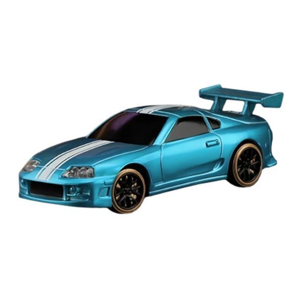 Мини дрифт машинка на радиоуправлении Turbo Racing C63 RC 1/76 drift car + 2 корпуса и подсветка (голубая) 2086 фото