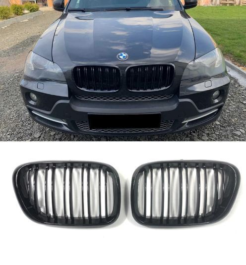 Решітки радіатора BMW X5 E53 1999-2003 дорестайлінг ніздрі бмв Х5 е53 у стилі М 1767 фото