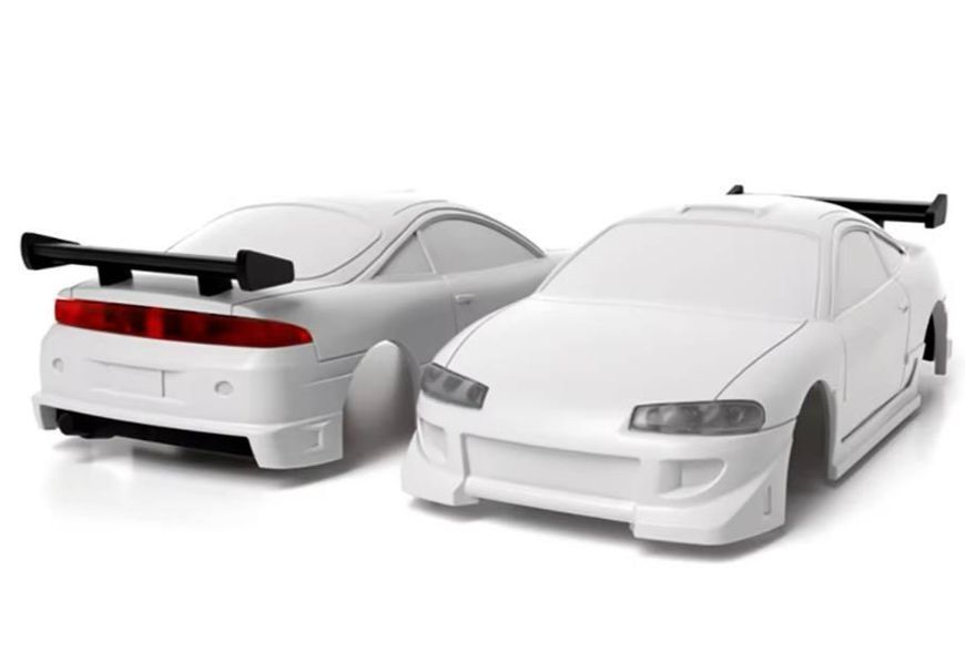 Мини дрифт машинка на радиоуправлении Turbo Racing C62 RC 1/76 drift car + 2 корпуса и подсветка (Зелёная) 2087 фото