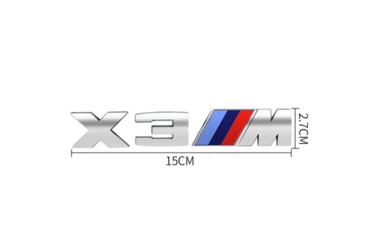 Шильдик логотип эмблема BMW Х3 M, стильный аксессуар для тюнинга багажника вашего БМВ. 1983 фото