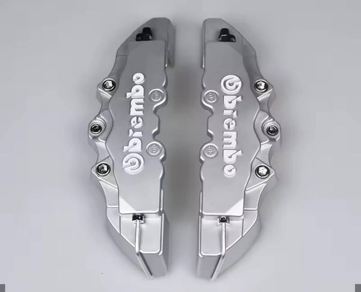 Декоративные накладки на тормозные суппорта Brembo Серые ABS 4 шт. М Брембо ABS пластик 2197 фото