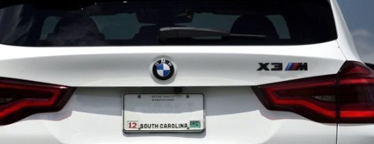 Шильдик логотип эмблема BMW Х3 M, стильный аксессуар для тюнинга багажника БМВ, чёрного цвета. 1984 фото