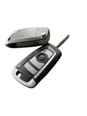 Викидний ключ для BMW E-серії (в стилі F-серії) E46, E53, E90, E92 на чотири кнопки (Срібло) 1879 фото