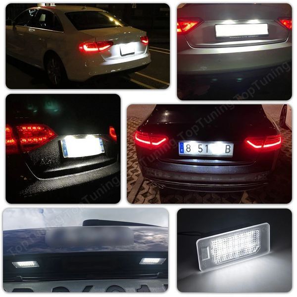 Подсветка номерного знака LED для Skoda, Seat, Audi и VW 1609 фото