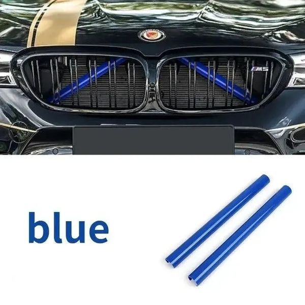 Вставки в решітку радіатора декоративна Синя БМВ BMW F10, F06, F12, 5/6/7 Серії 1945 фото