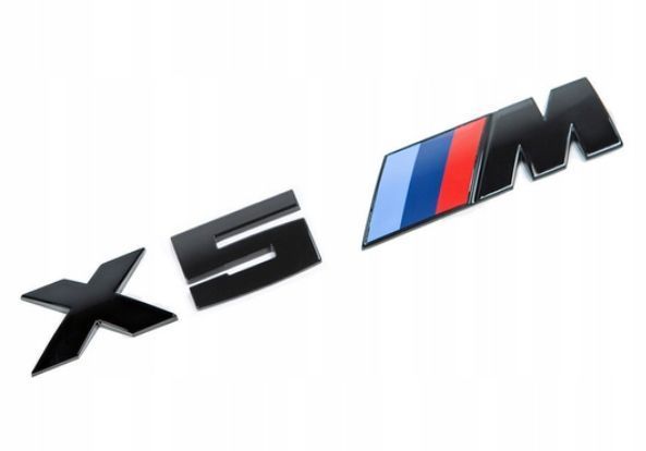 Шильдик логотип эмблема BMW Х5 M, стильный аксессуар для тюнинга багажника вашего БМВ, чёрного цвета. 1986 фото