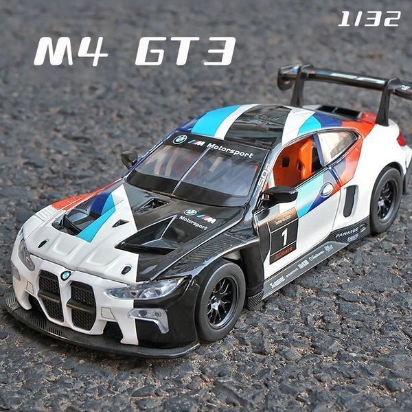 Колекционная-игрушечная моделька в масштабе 1:32, BMW M4 GT3 Motorsport, Белая 2095 фото