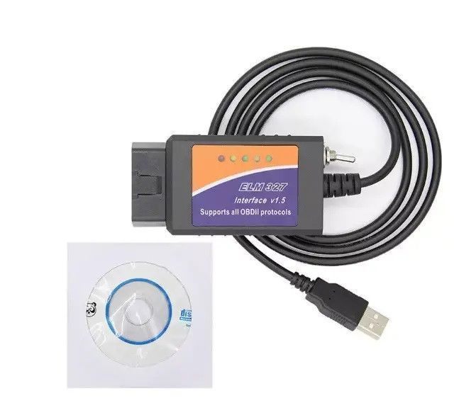Диагностический автомобильный сканер, OBD ELM327 елм 327 USB 1.5v OBDII обд 2 сканер адаптер юсб 237 фото