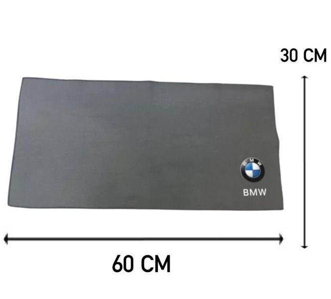 Премиальная тряпка из микрофибры для салона авто, Микрофибровая салфетка BMW для чистки и ухода машини 2012 фото