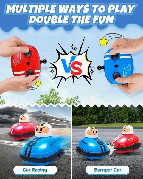 Соревновательная игра Battle Bumper Car Pop-up Doll на радиоуправлении машинки для тарана на пульте управления 1732 фото