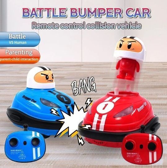 Соревновательная игра Battle Bumper Car Pop-up Doll на радиоуправлении машинки для тарана на пульте управления 1732 фото