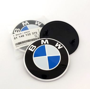Значок на капот багажник BMW 82 мм Germany Eddition эмблема бмв на Е39 Е53 Е60 Е46 Е38 Е90 Е70 51148132375 305 фото