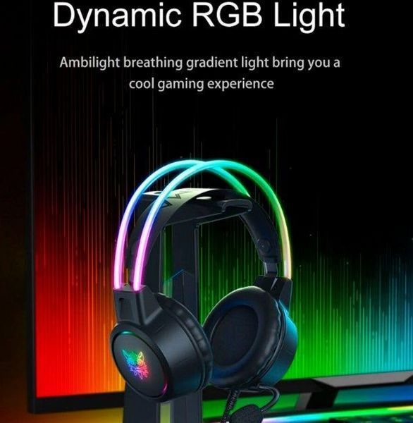 Ігрові навушники ONIKUMA X15 Pro з RGB підсвіткою з гарнітурою Мікрофон для спілкування 1640 фото