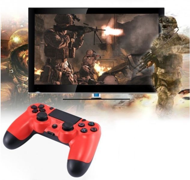 Беспроводной игровой контроллер Джойстик геймпад Doubleshock PS4 wireless controller пс4 PC Красный Red 119 фото