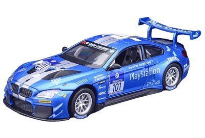 Колекційно-іграшкова моделька BMW M6 GT3 синій 1934 фото