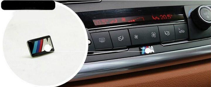 Декоративні наклейки на диски або кермо для BMW в стилі "M" 9 х 17 мм 216 фото